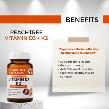 Vitamin D3 + K2 – 60 Tablets